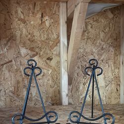 Wrought Iron Plate Easel - Table Top 
