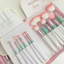 Teal glam Makeup Brush Book Set