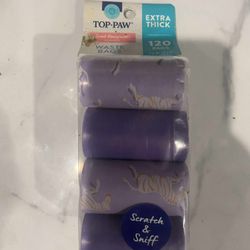 Top Paw Sweet Honeysuckle Scented Dog Waste Bags Extra Thick 120 Count