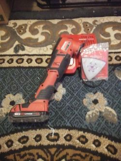 Milwaukee multi tool sander and cut out tool with battery and charger
