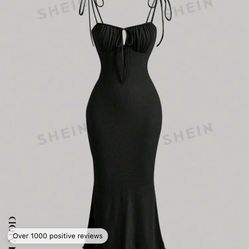 Black Cami Dress || SHEIN