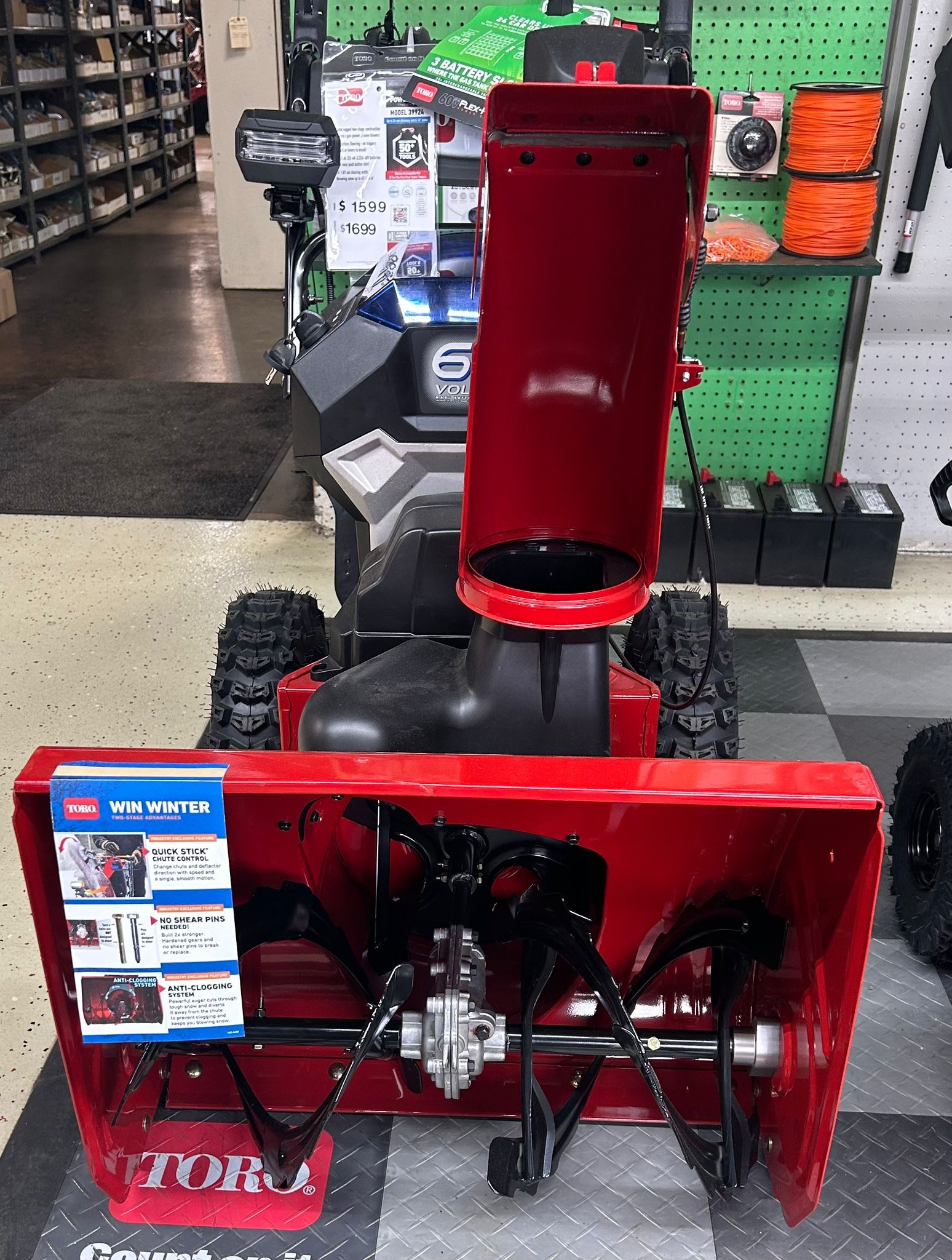 60-Volt Power Max E 24 in. 2-Stage Cordless Electric Snow Blower & Headlight w/Two 6.0 Ah Batteries & Charger Included