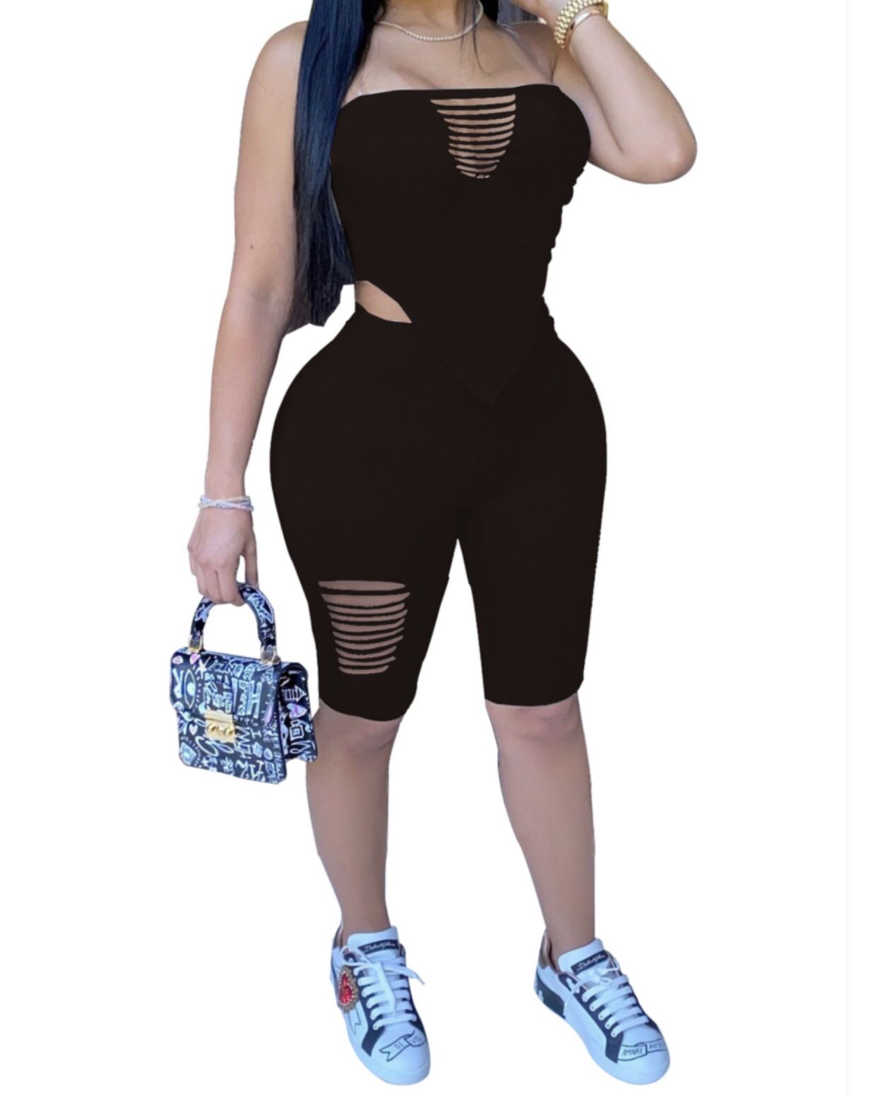 Women’s Two Piece Set (Black & Red available)