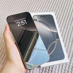 Apple iphone 16 PRO MAX 512GB Factory Unlocked natural titanium color