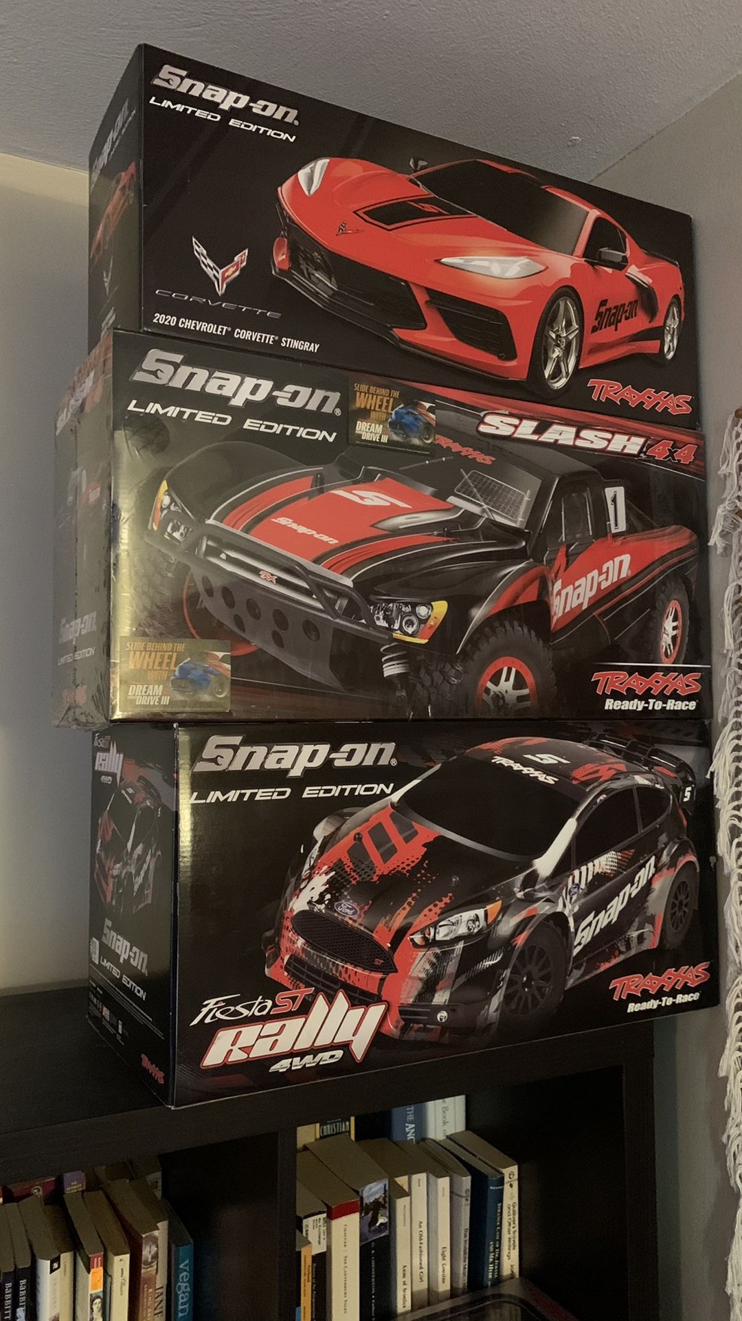 NEW 2021 Snap-On/SnapOn Traxxas Limited Rare 3pc Collection:Corvette,Slash,Rally RTR RC 1/10 Car,Truck