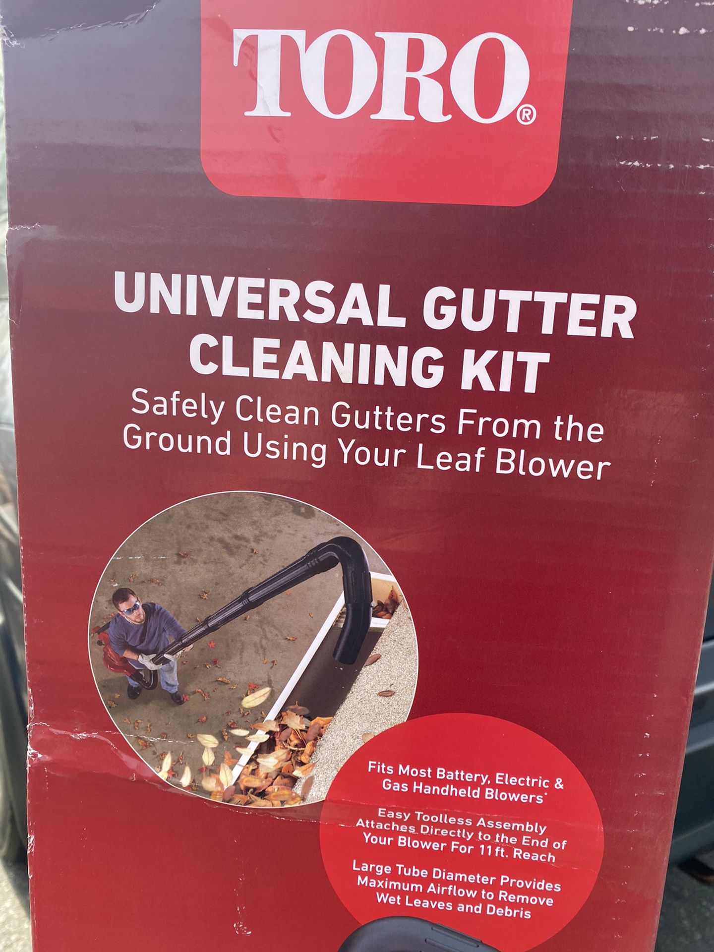 Toro Universal Gutter Cleaning Kit with 11 ft. Reach for Handheld