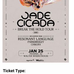 Jade Cicada Walterwearhouse Ticket