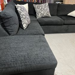 New Black Sectional 