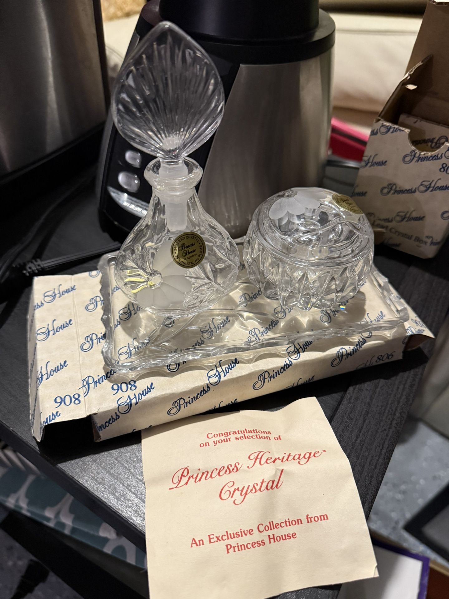 Crystal Vanity Set