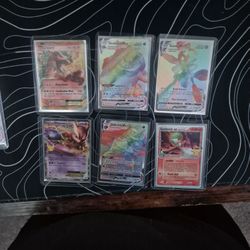 Charizard Ex, Drednaw Vmax, Scizor Vmax, Mewtwo Ex, Orbeetle Vmax, Gardivour Ex
