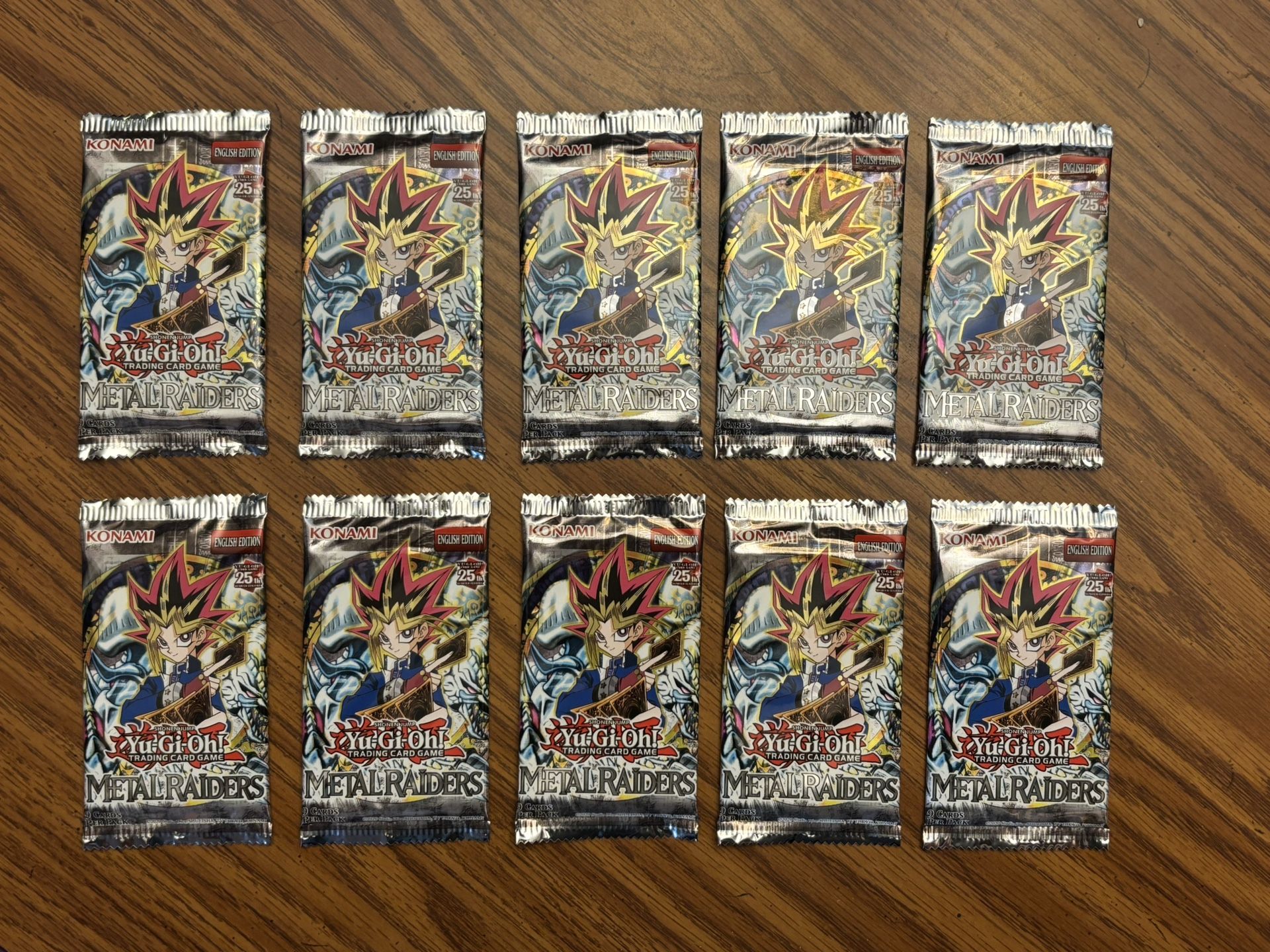Yu-Gi-Oh! Metal Raiders 25th Anniversary Booster Packs (Sealed) – Lot of 10