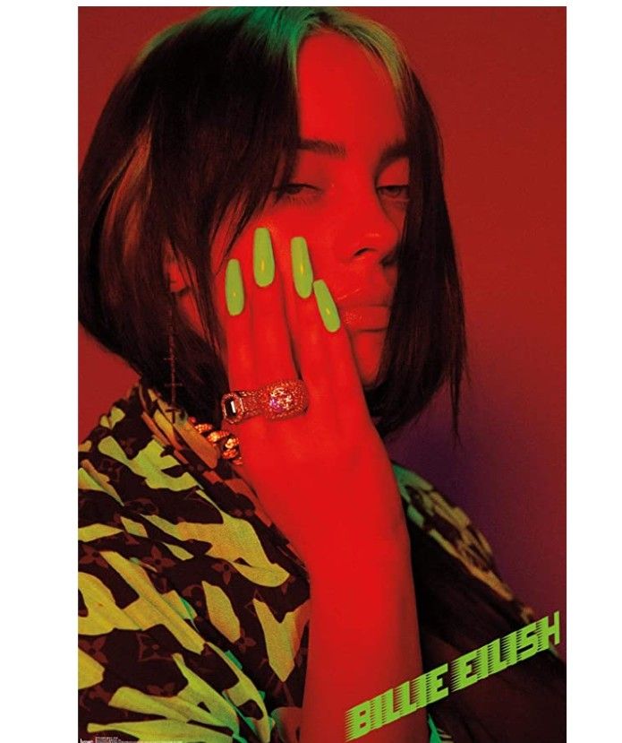 Trends International Billie Eilish-Red Wall Poster 22.375" x 34"