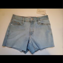 High Rise Midi Shorts