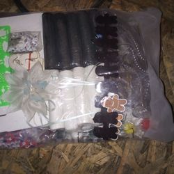Over 200 Items Molds, Wreath, Ribbon,Paints , Transfer Papers,Chalk 