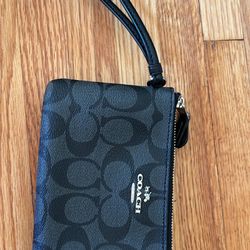 Coach Black Wristlet - Never used