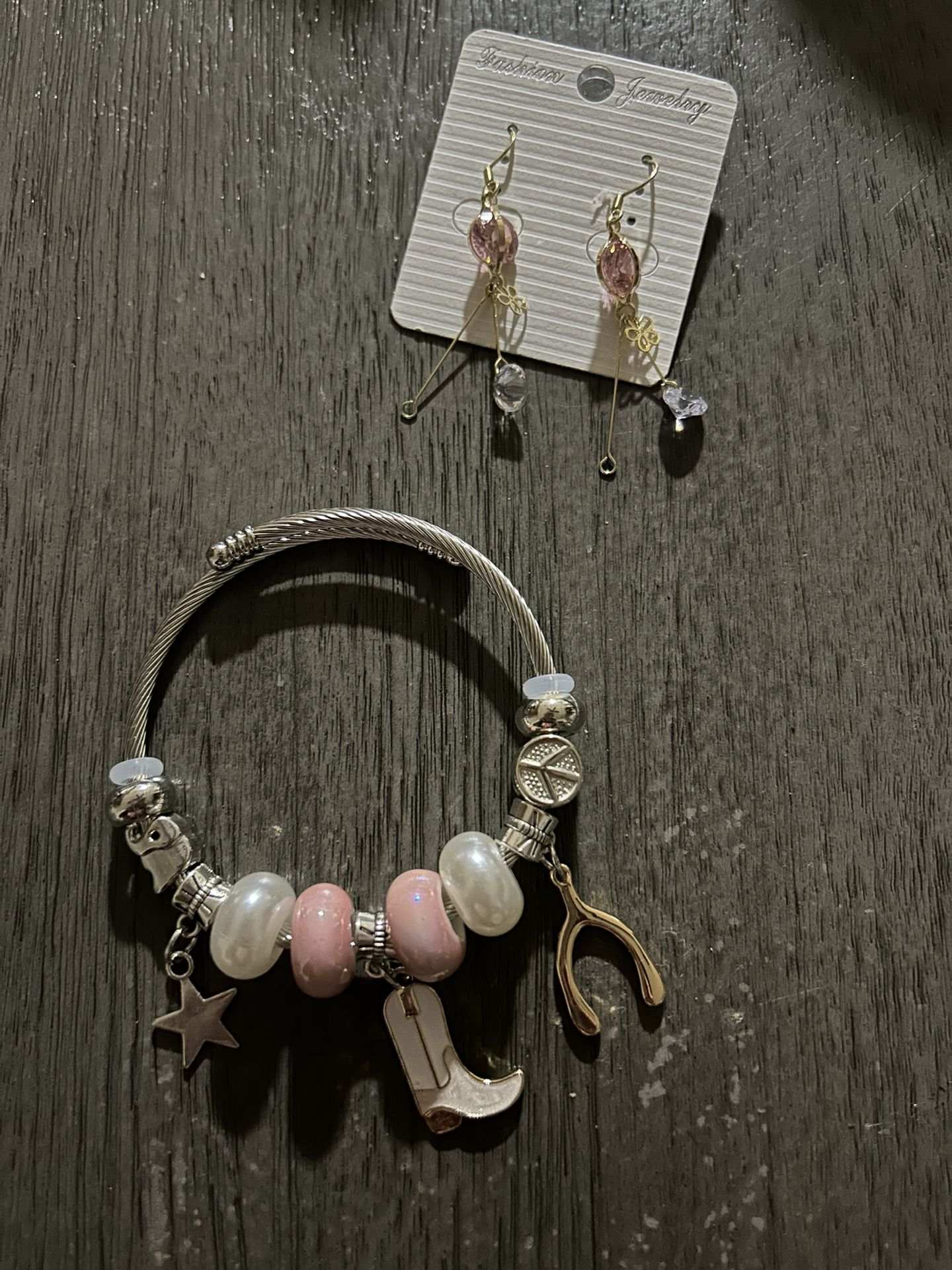 Cow Girl Boot Charm Bracelet $20