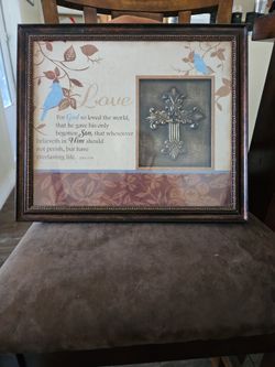 For God So loved the world picture frame.