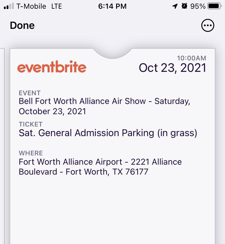 Alliance Air Show Ticket