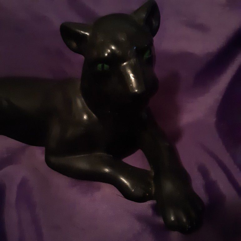 1950s/60s Porcelain Large Black Panther