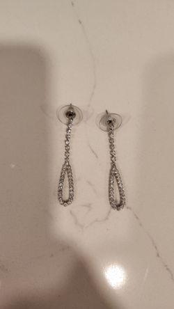 Classic diamond earrings