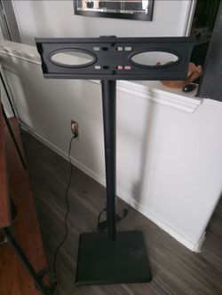 Black Floor Standing TV Mount Stand & 55" Flat Screen TV