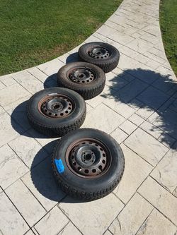 Firestone winterforce rims and tires 185/75/14