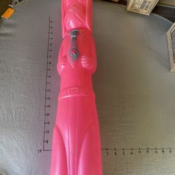 1960’s Pink Sad Eyes AJ Renzi basset hound  blow mold coin bank  28" tall