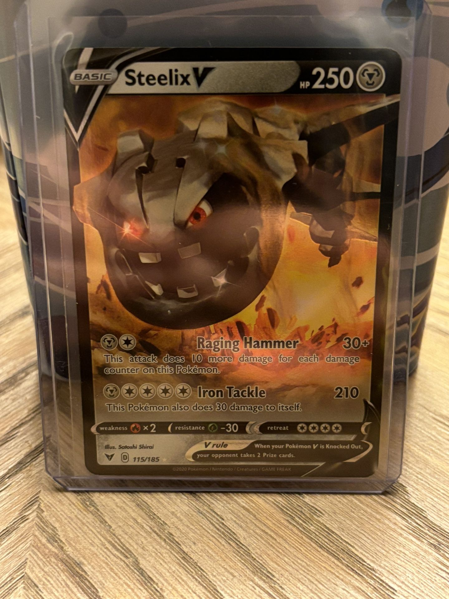 Holo Steelix V 115/185 Ultra Rare Vivid Voltage Pokemon TCG