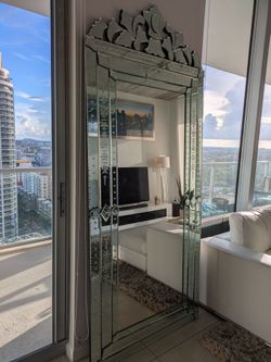 Extra-Large Etched Venetian Mirror