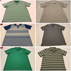 Lot Of 6 Polo Golf Shirts Size Large Adidas Nike Under Armour Puma Tasso Ella