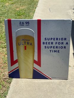 Michelob Ultra Metal Beer Sign