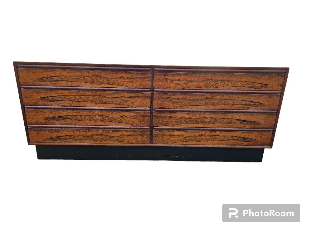 Vintage Mid Century Modern MCM Retro Westnofa Scandinavian Lowboy Dresser Sideboard Credenza