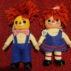 Vintage Raggedy Ann and Andy Piggybanks 1974 Industrial National Bank E
