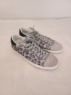 Sam Edelman Kids' Aubrie Mini Glitter Lace-Up Sneakers Size 2
