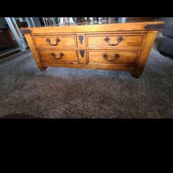 Center table 
It has four drawers to store 
very good-sized .