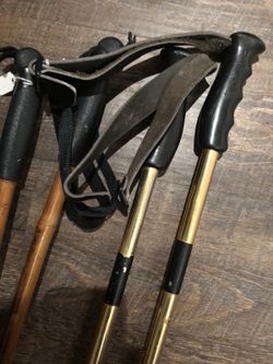 Vintage ski poles