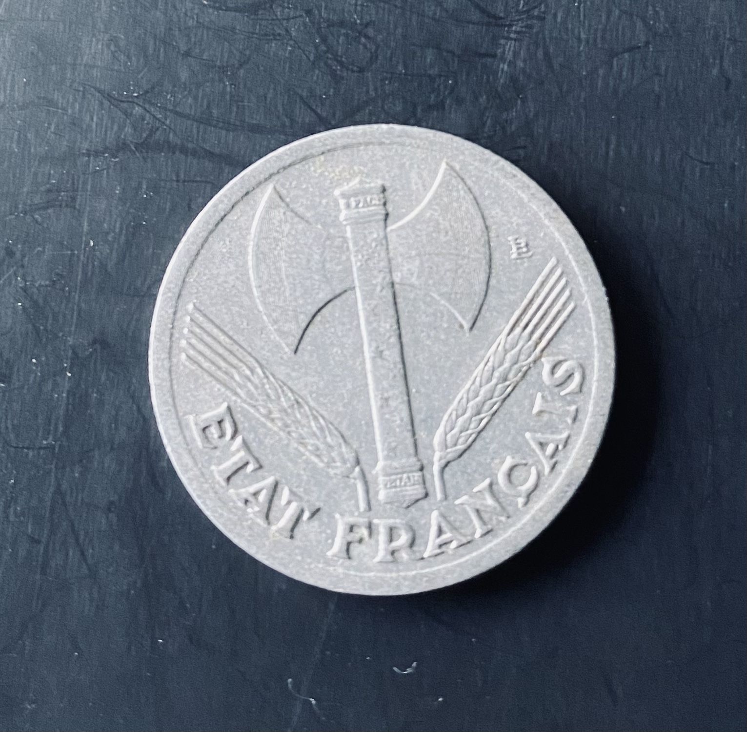 1943 france 1 franc etat francias