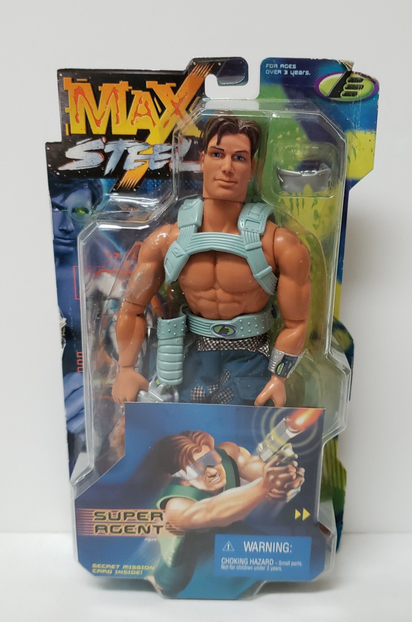 Max Steel Super Agent Action Figure (1999) by MATTEL ~New in box