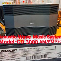PRE-OWNED Bose Acoustic Wave Music System(Model CD 3000 AM/FM Radio)