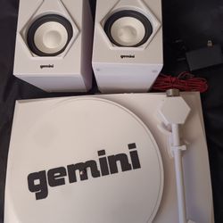 Gemini Record Player White Brand New