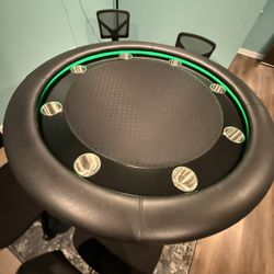 BBO Ginza LED Poker Table w/ $1K Dining Top – Used Once – $2,800 OBO