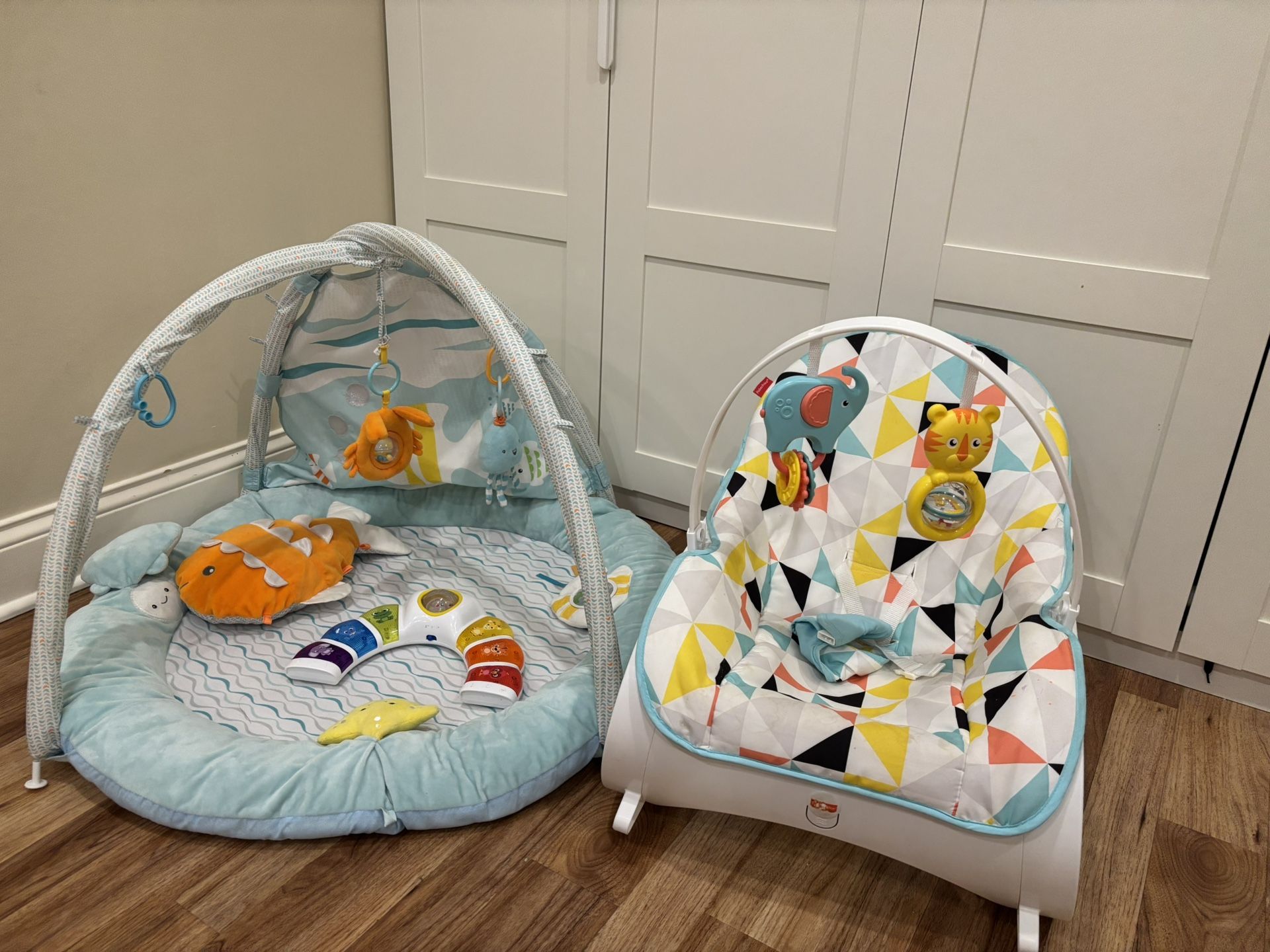 Carter Baby Gym, Baby Rocker Chair And Baby Toys