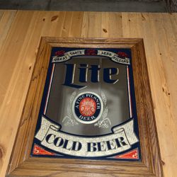 Miller lite Cold Beer Mirror