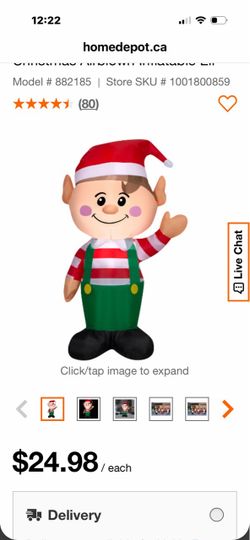 Elf Christmas inflatable