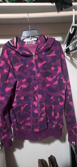 Purple Bathing ape world gone mad zip up