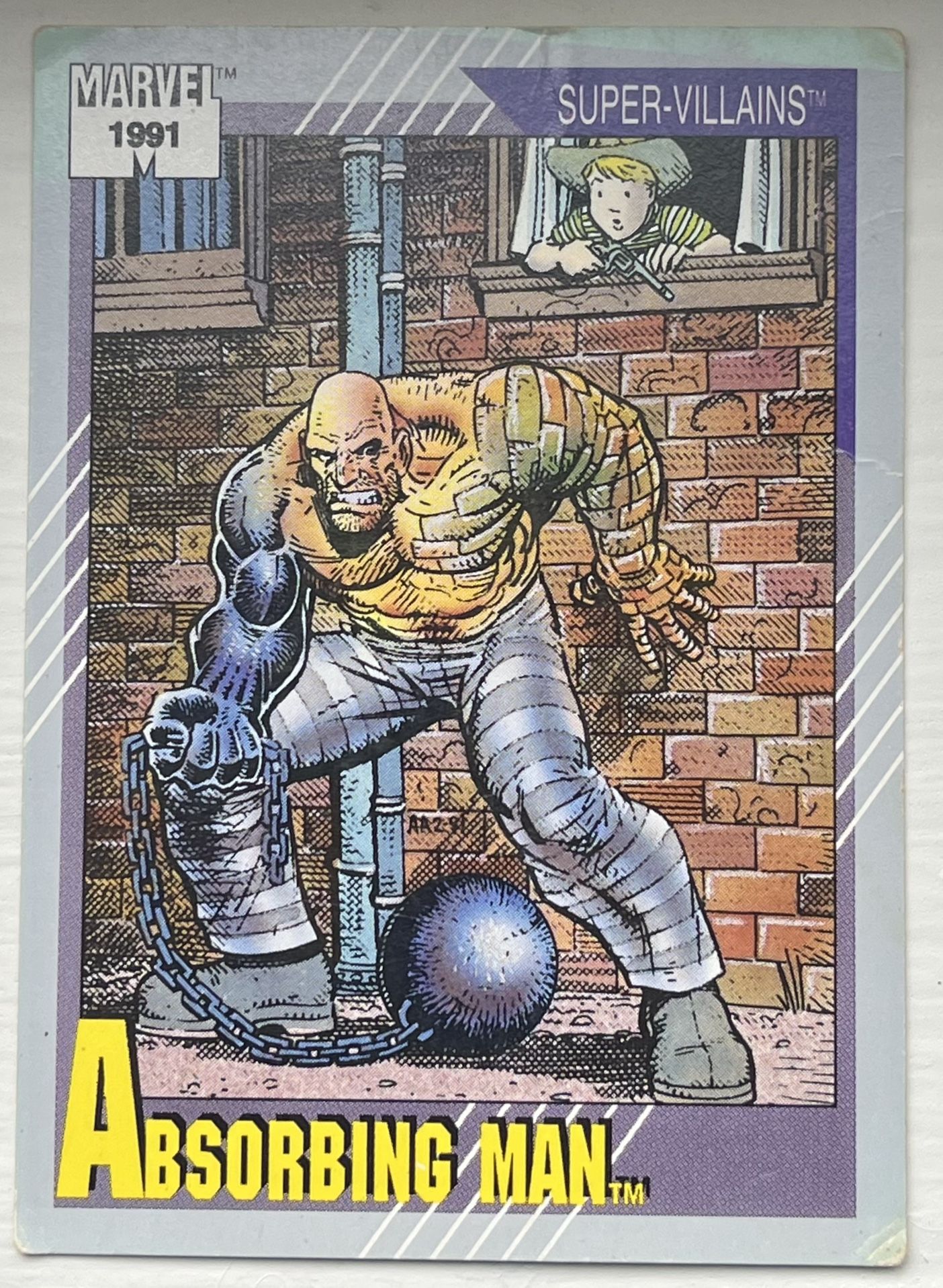 Absorbing Man Supervillians Trading Card 1991