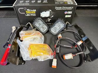 Diode Dynamics Stage Series C2 2" LED Lamps + Z1 Brackets for 2005-2021 Nissan Frontier