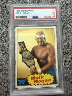 Hulk Hogan 1985 TOPPS WWF Wrestling PSA 3