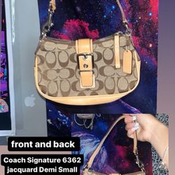 Coach Signature Jacquard Demi Shoulder Bag
