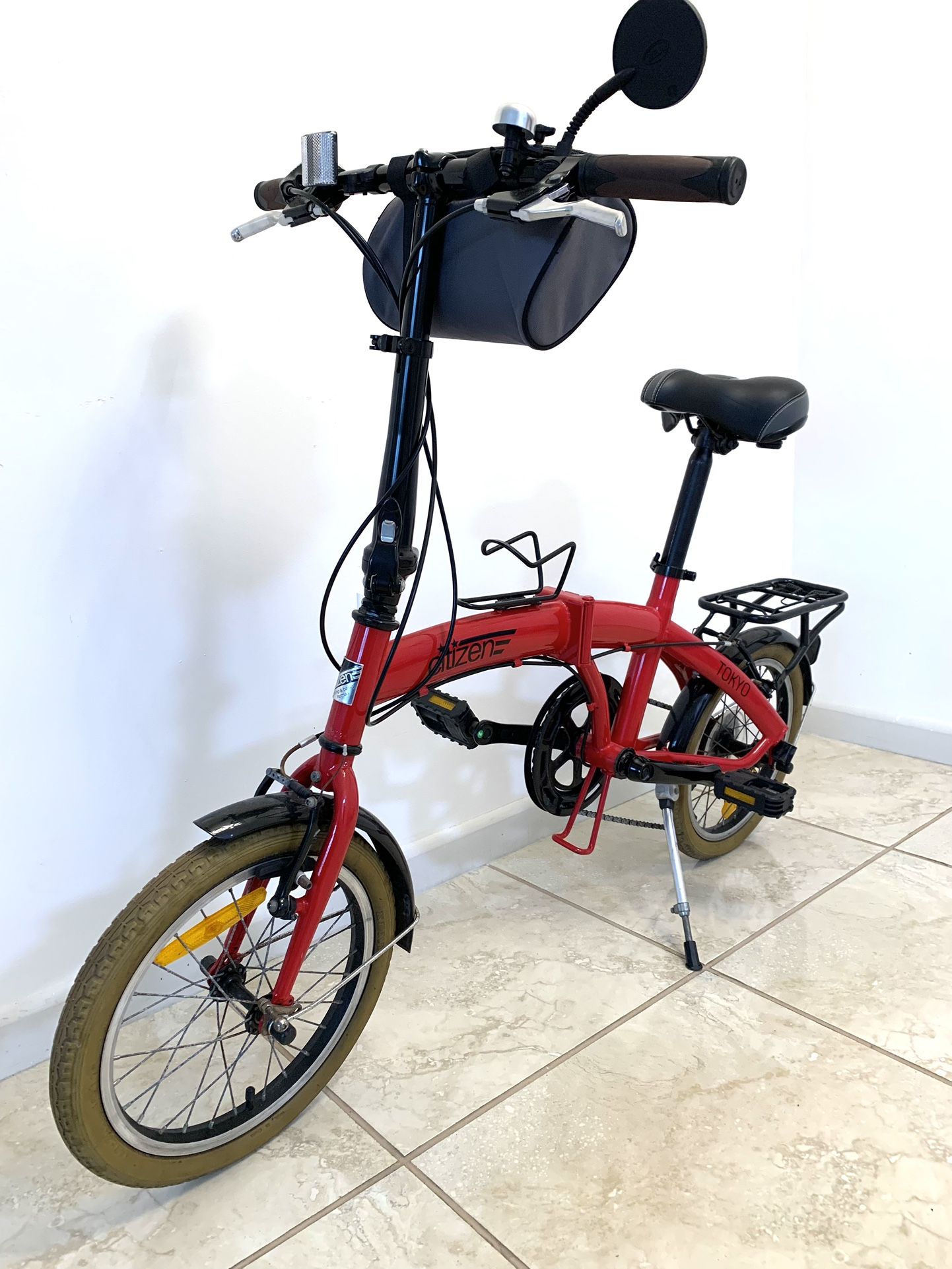 Tokyo Citizen Bike 16” 6-speed Folding Bike w/Ultra-Portable Frame